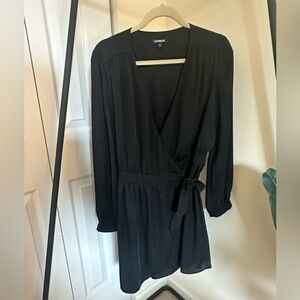 Express Small Black Wrap Dress